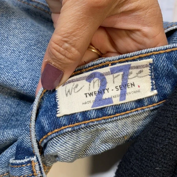 Free People Parker Denim Wrap Skirt size 27/4 - Picture 4 of 8